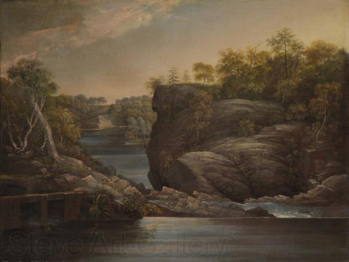 John Trumbull Norwich Falls Norge oil painting art